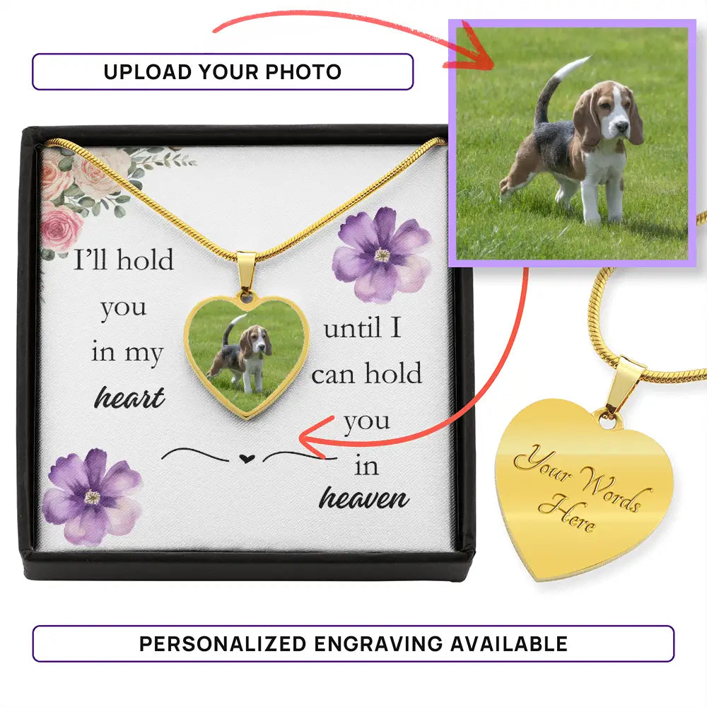 In My Heart Heart Photo Necklace Jewelry