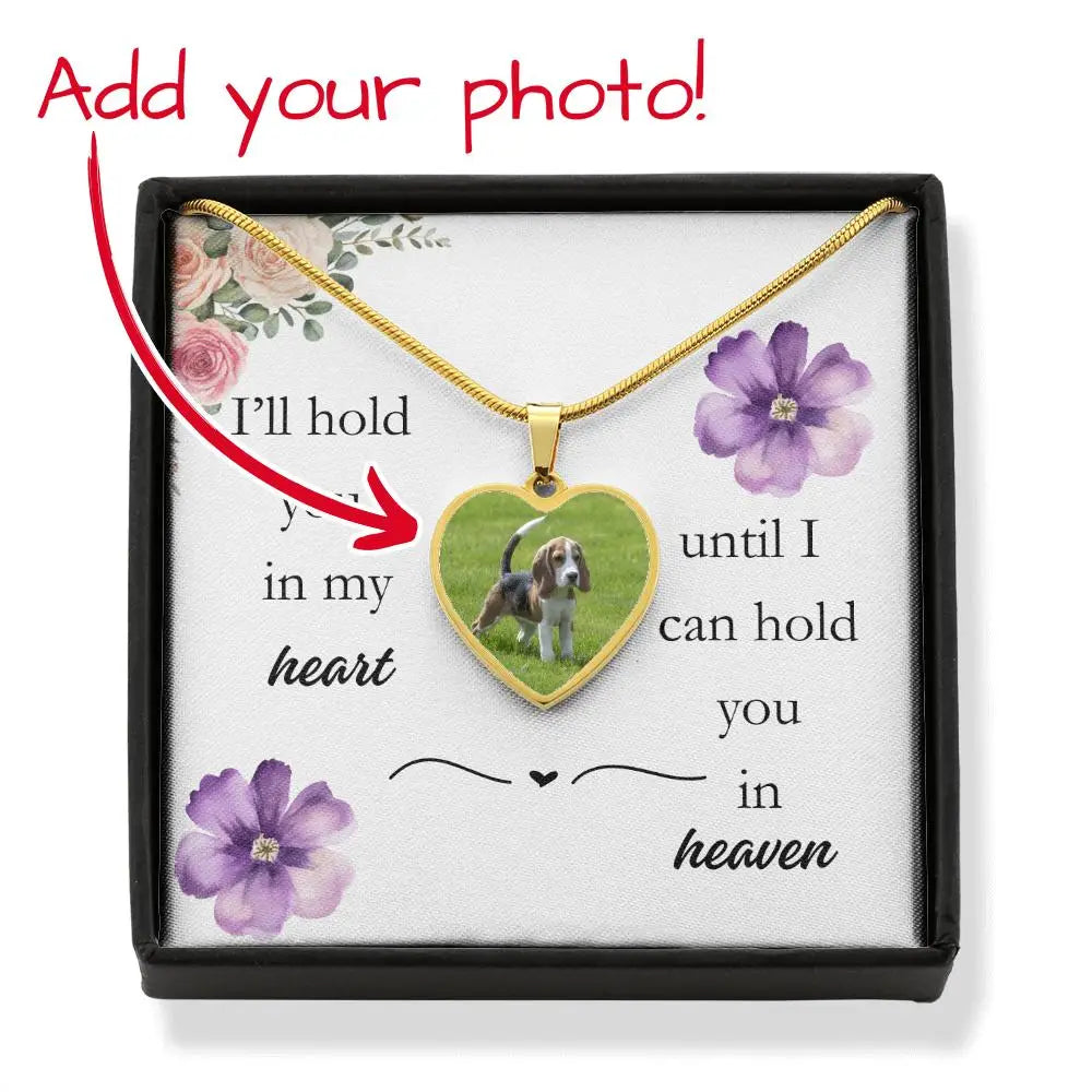 In My Heart Heart Photo Necklace Jewelry