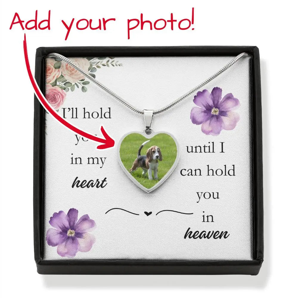 In My Heart Heart Photo Necklace Jewelry