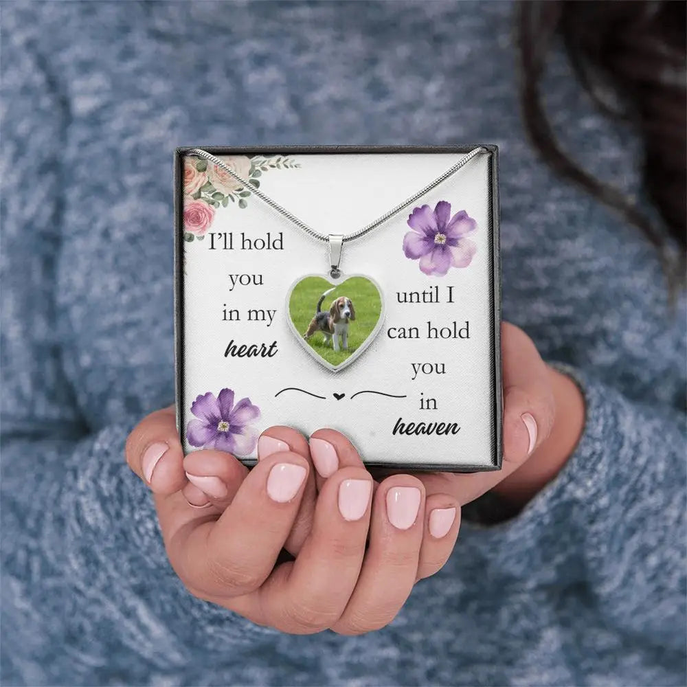 In My Heart Heart Photo Necklace Jewelry