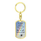 My Angel Watches Me From Rainbow Bridge KeyChain - Dog Tag with Swivel Keychain (Gold) / No - Jewelry