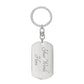 My Angel Watches Me From Rainbow Bridge KeyChain - Dog Tag with Swivel Keychain (Steel) / Yes - Jewelry