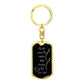 My Dog Crossed The Rainbow Bridge KeyChain - Dog Tag with Swivel Keychain (Gold) / No - Jewelry