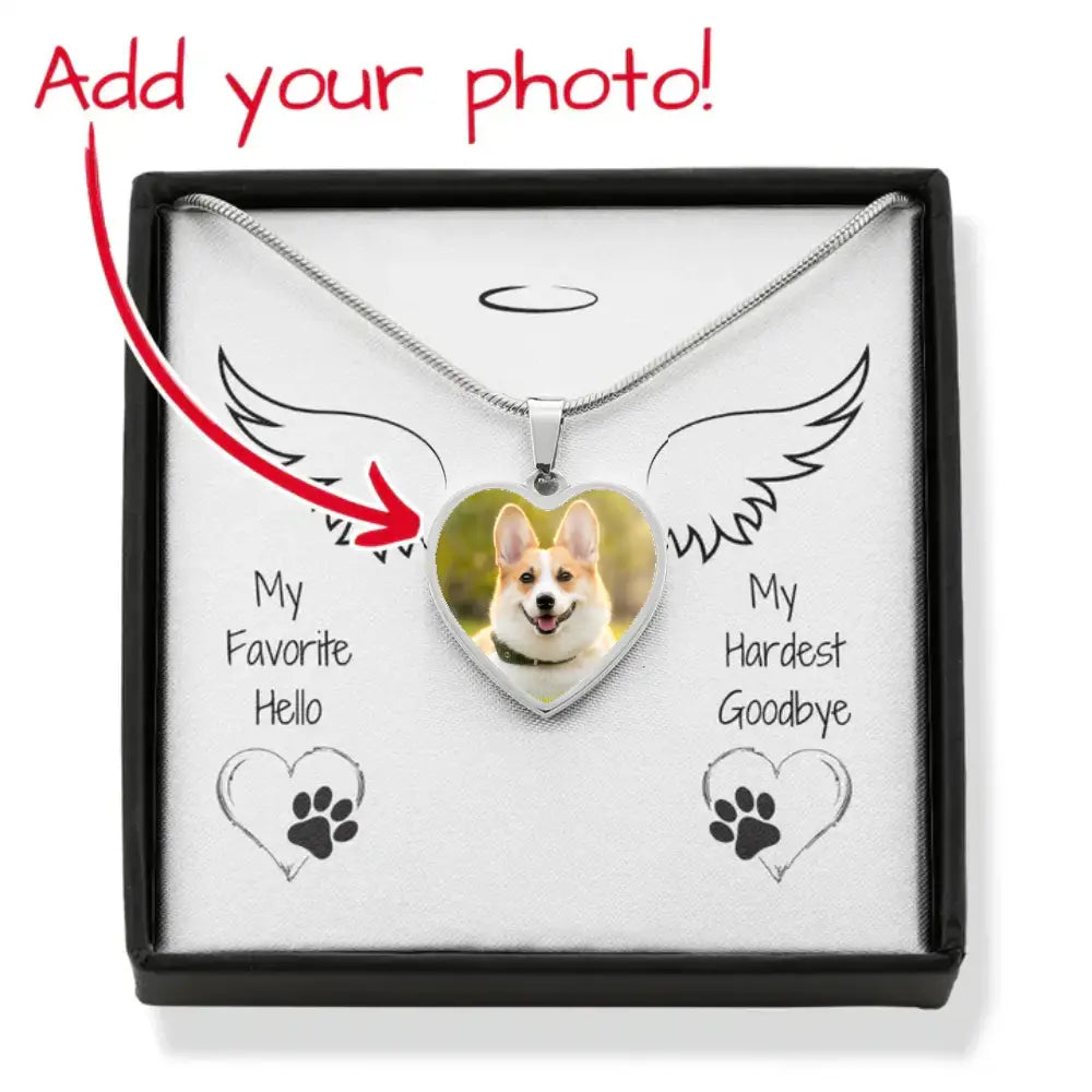 My Favorite Hello Heart Photo Necklace Jewelry