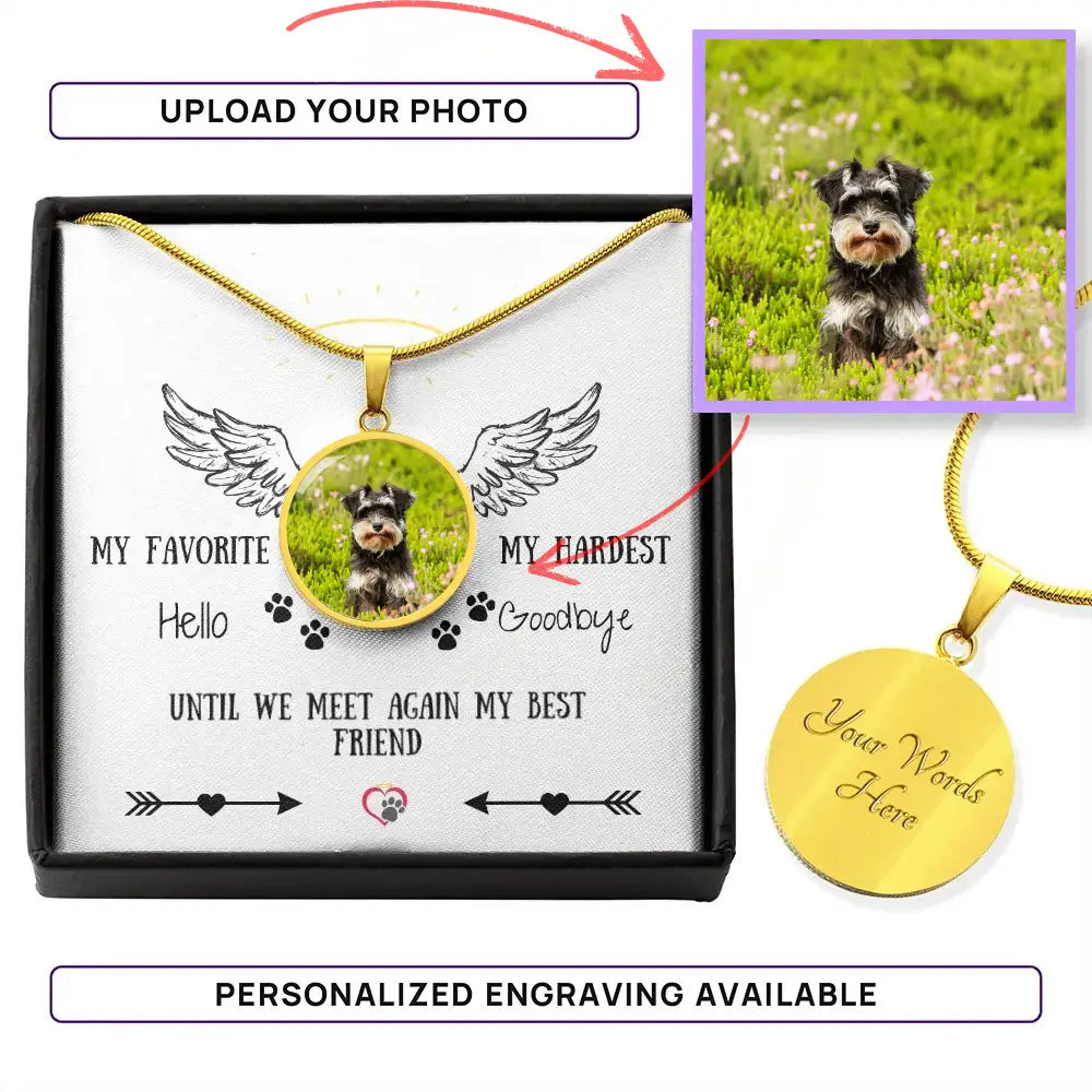 My Favorite Hello - Personalized Circle Necklace - Jewelry