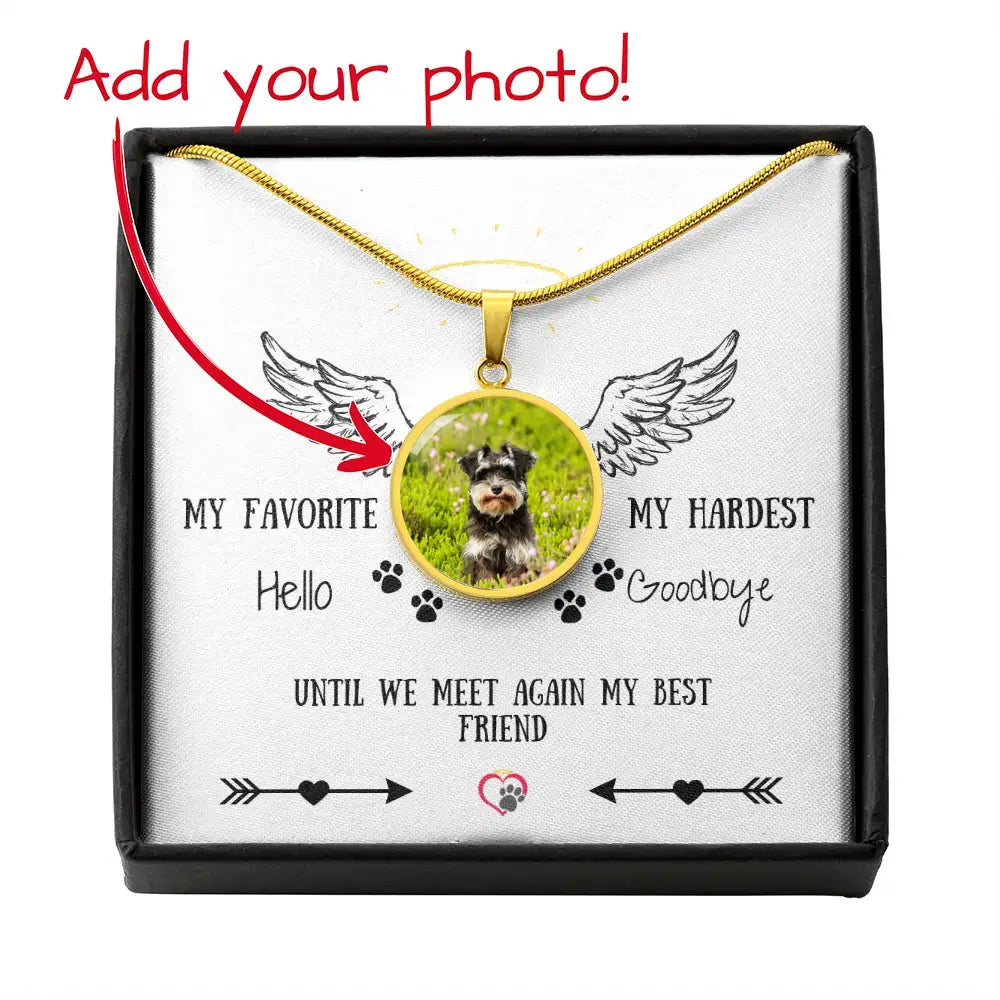 My Favorite Hello - Personalized Circle Necklace - Jewelry