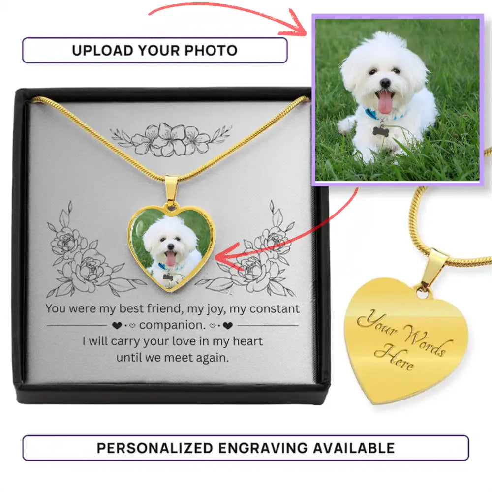 My Forever Companion - Personalized Heart Necklace - Jewelry