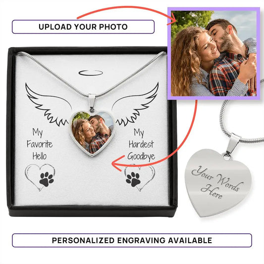My Hardest Goodbye Heart Necklace - Luxury Necklace (.316 Surgical Steel) / No - Jewelry