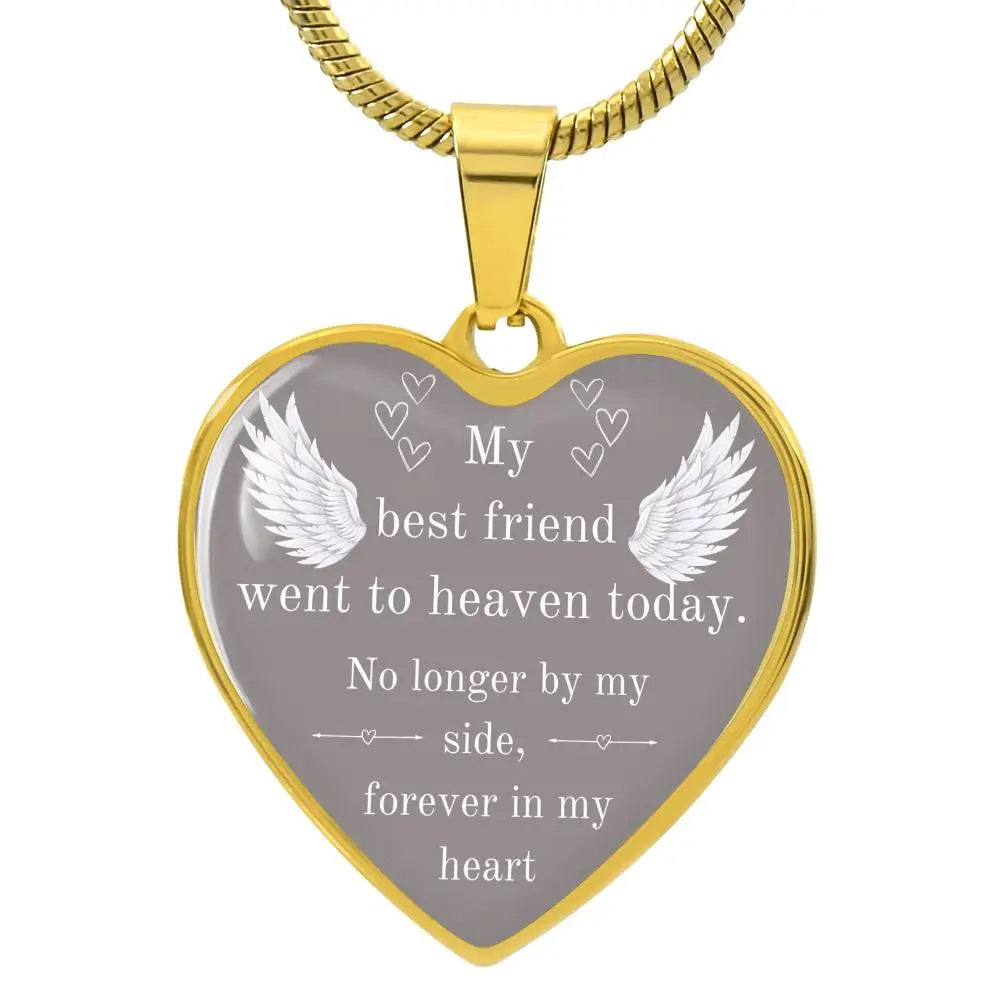No Longer By My Side Forever In My Heart Necklace - Luxury Necklace (Gold) / No - Jewelry