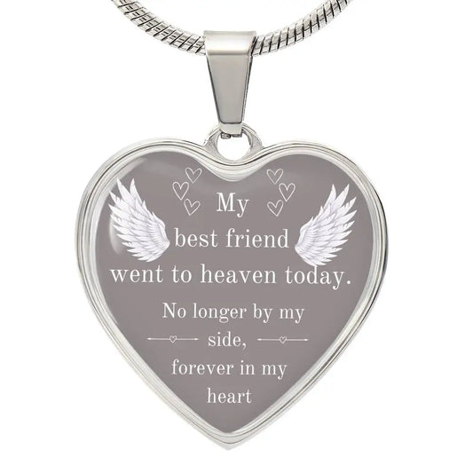 No Longer By My Side Forever In My Heart Necklace - Luxury Necklace (Silver) / No - Jewelry