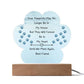 Paw Print Acrylic - Acrylic Paw Print with LED Base - Jewelry
