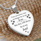 Pawprints On My Heart Necklace - Jewelry