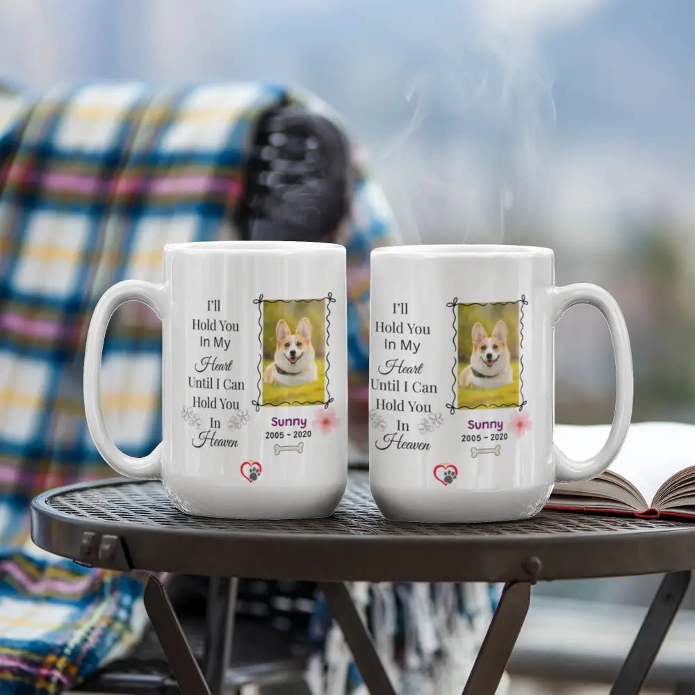 Personalized Dog Memorial Photo Mug – Honor Their Memory Every Morning