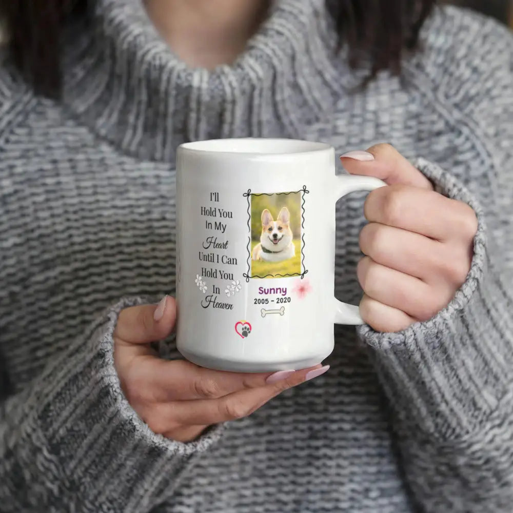 Personalized Dog Memorial Photo Mug – Honor Their Memory Every Morning