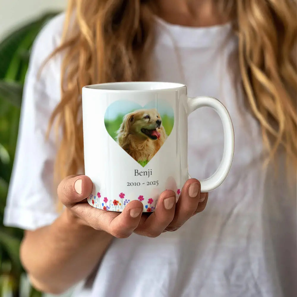 Personalized Heart Photo Mug