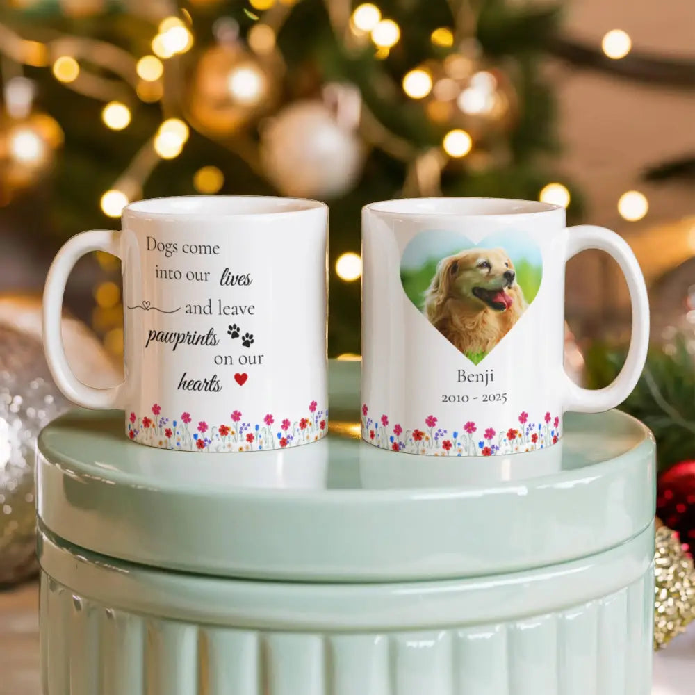 Personalized Heart Photo Mug