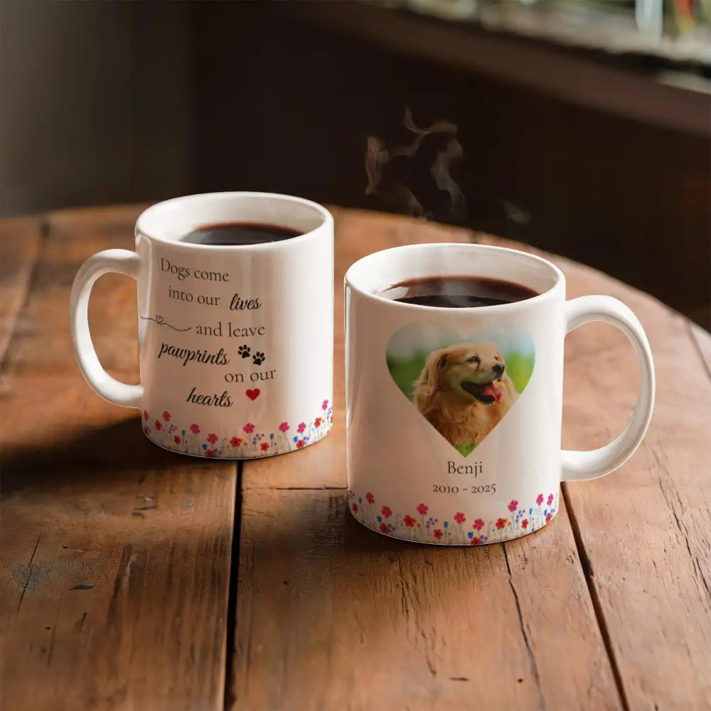 Personalized Heart Photo Mug