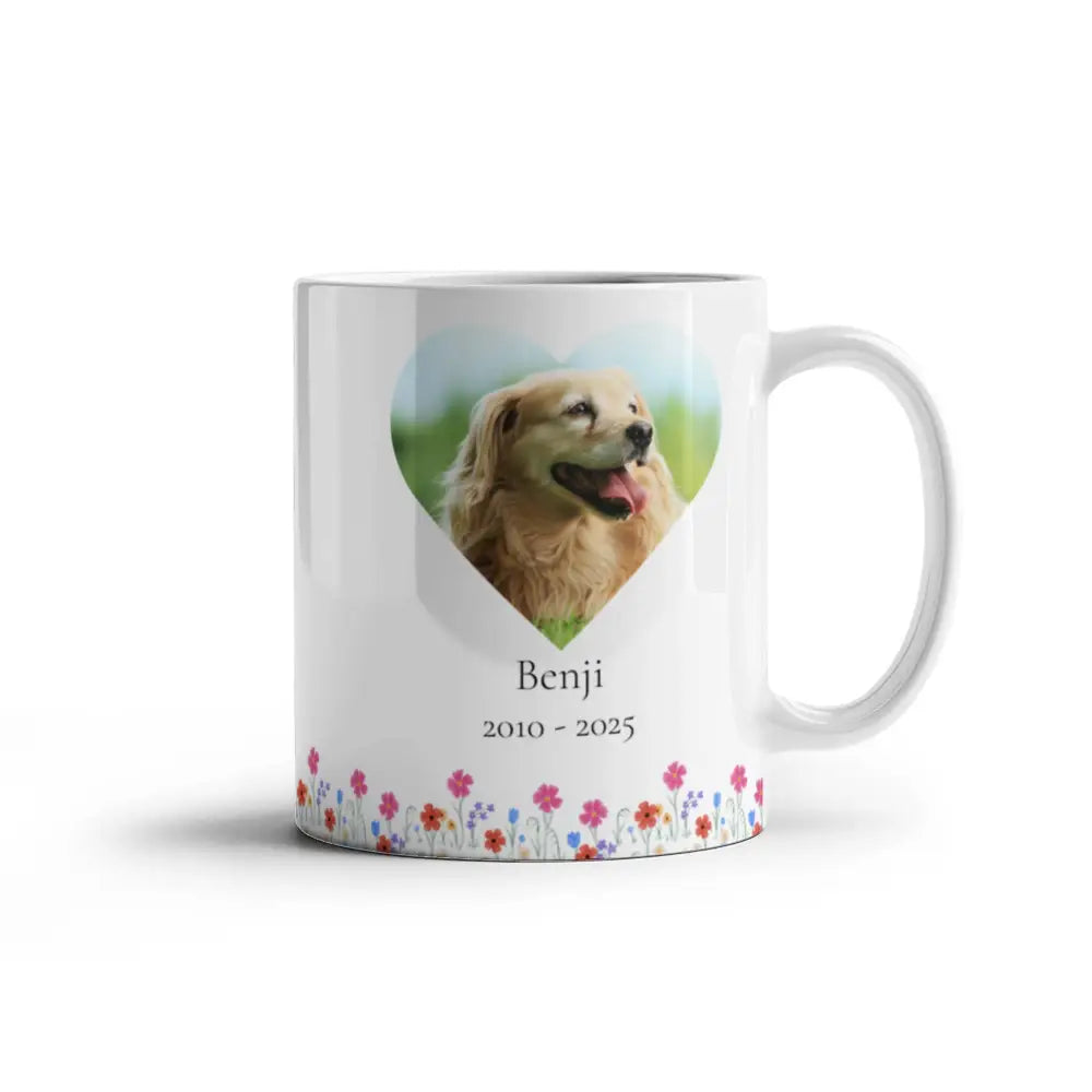 Personalized Heart Photo Mug