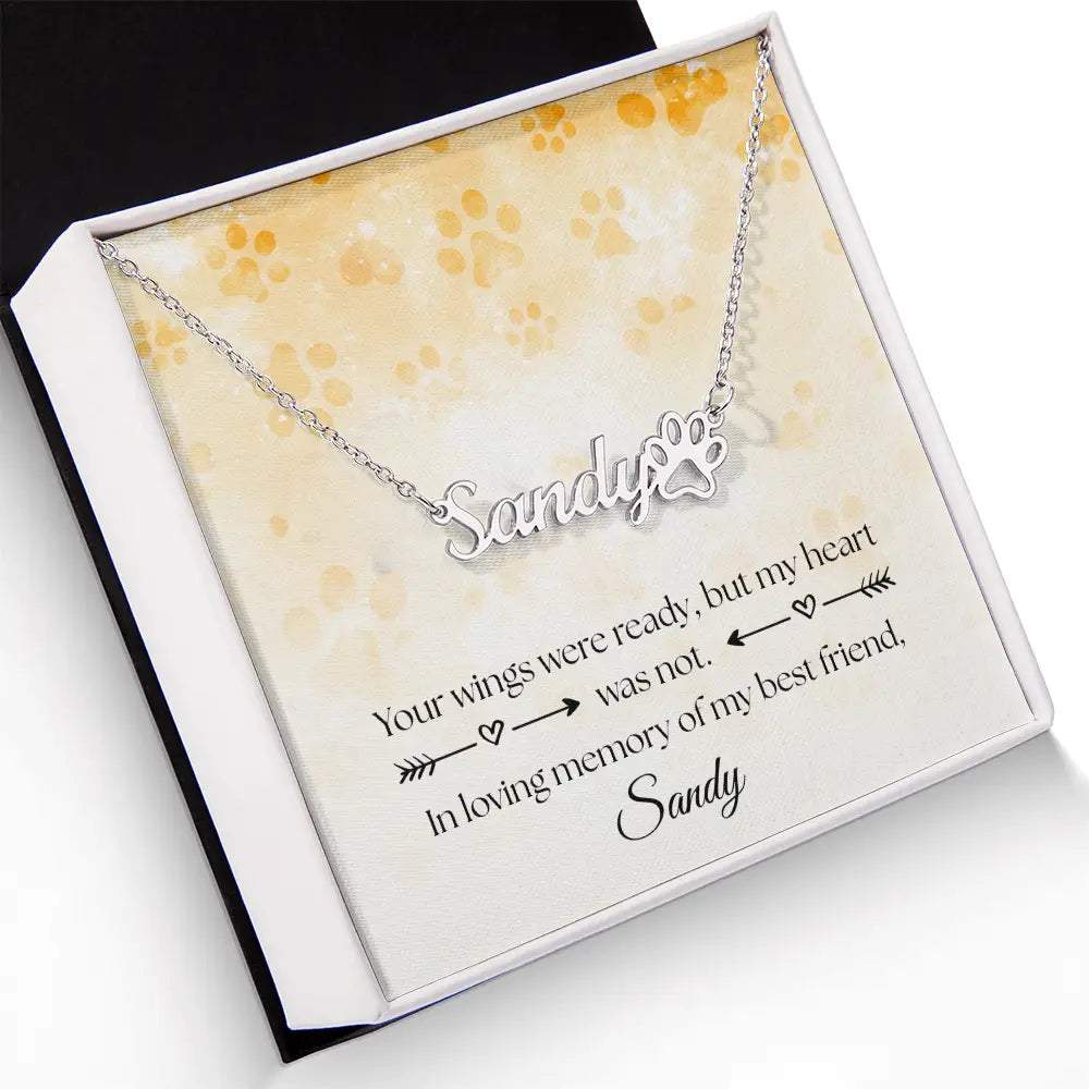 Personalized Pet Paw Necklace Jewelry