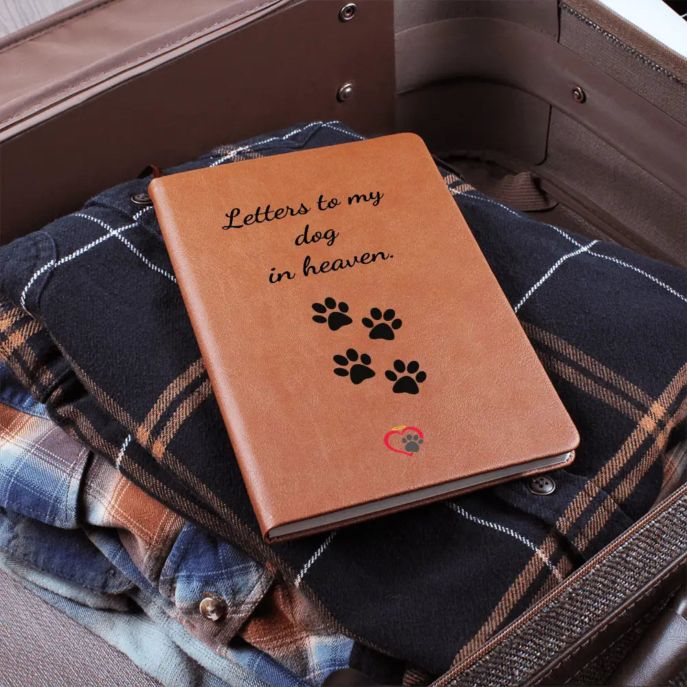 To My Dog In Heaven - Leather Journal - Graphic Journal - Accessory
