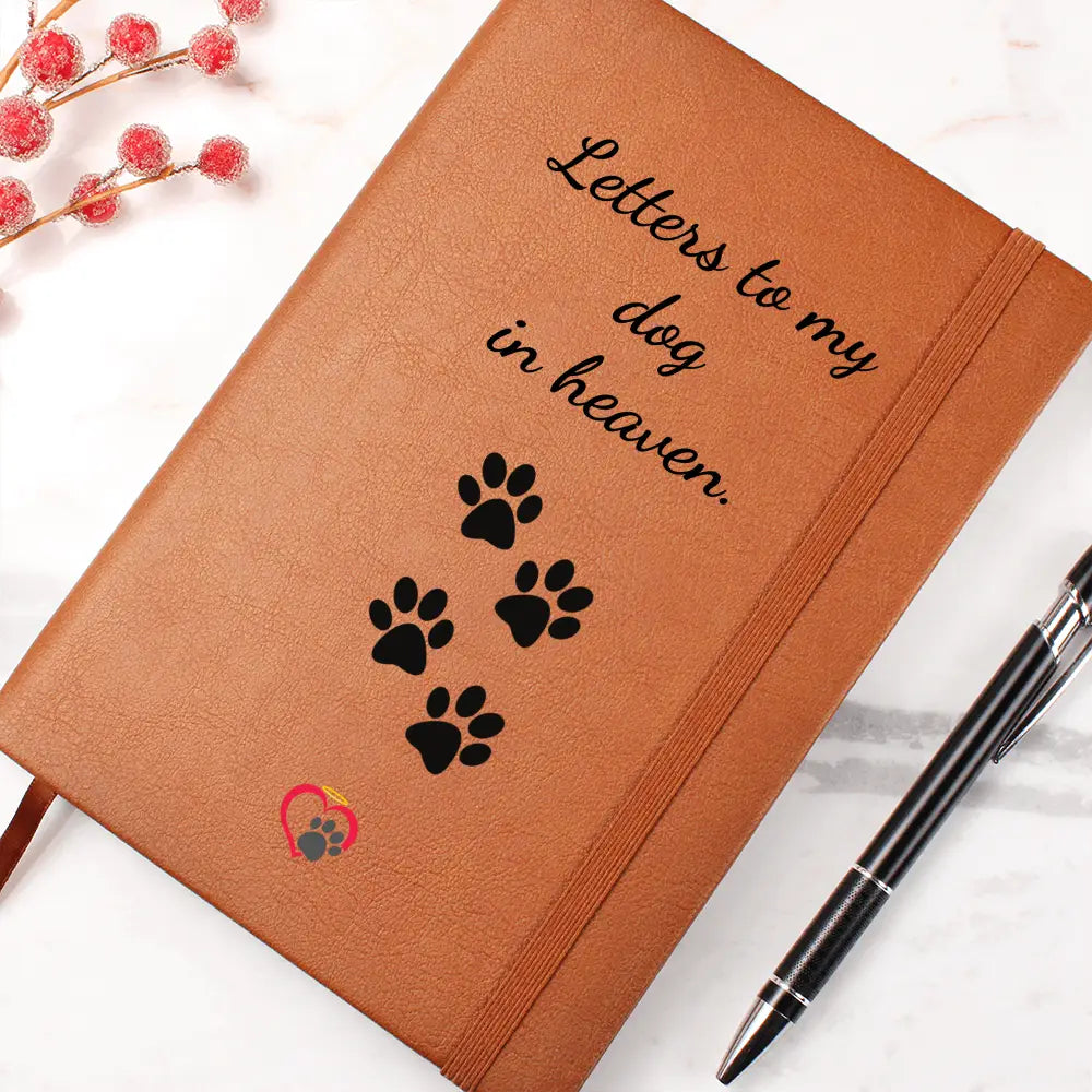 To My Dog In Heaven - Leather Journal - Graphic Journal - Accessory