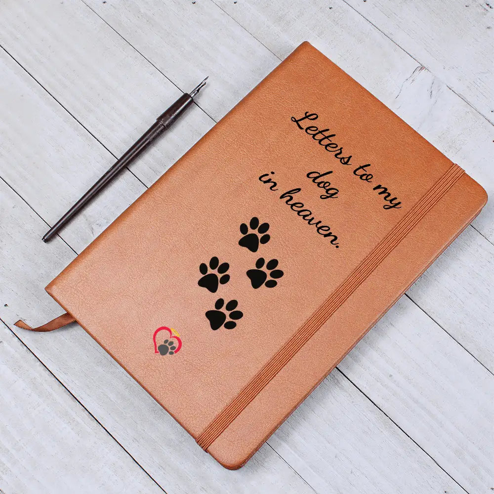 To My Dog In Heaven - Leather Journal - Graphic Journal - Accessory