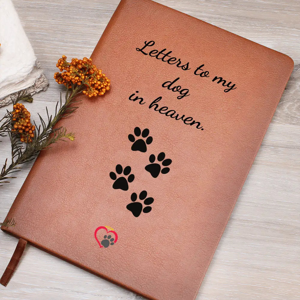To My Dog In Heaven - Leather Journal - Graphic Journal - Accessory
